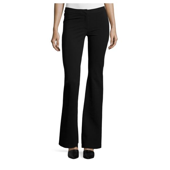 Derek Lam Black Alana Flare Leggings Stretch Mid Rise Career Workwear Corp Sz 6 - Picture 1 of 12